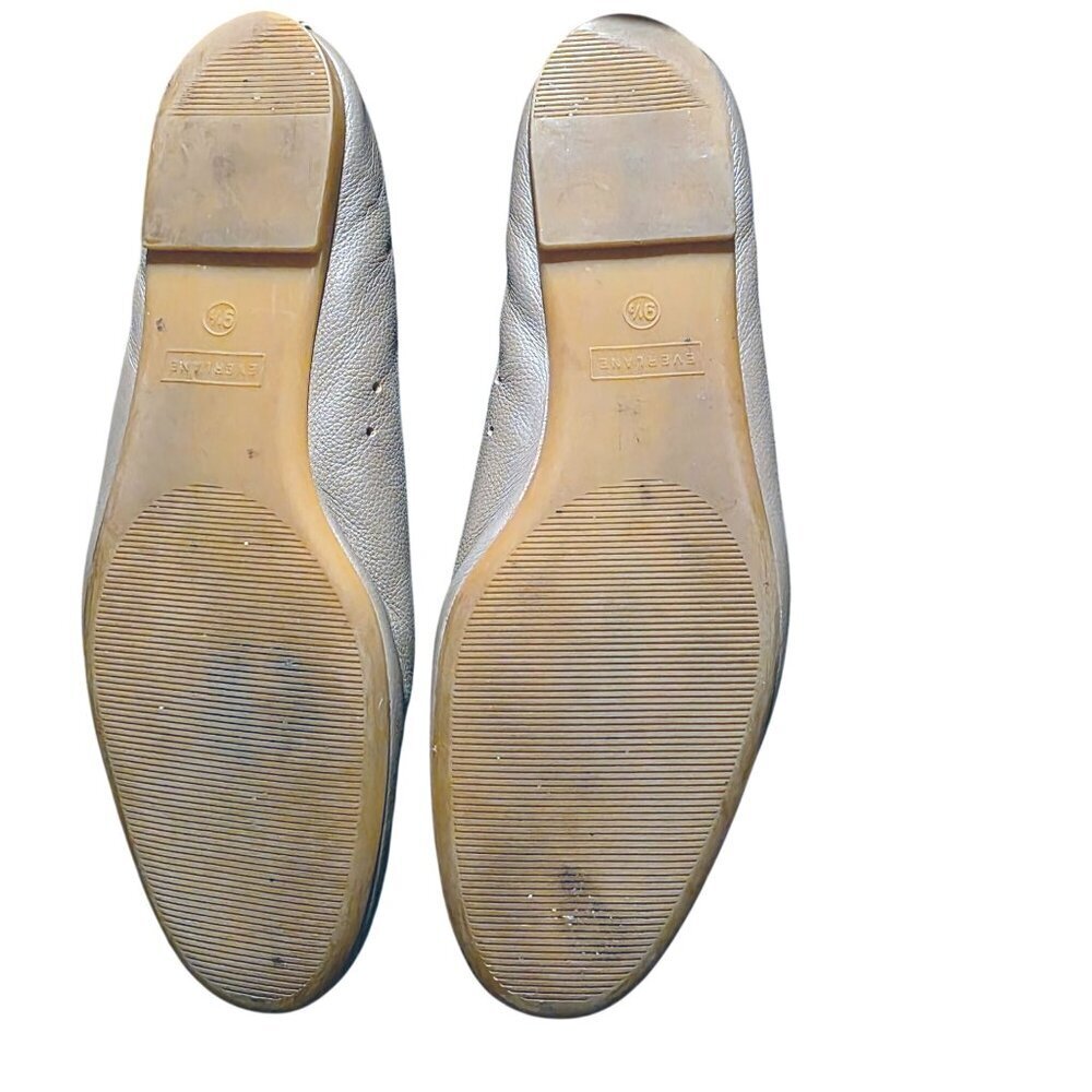 Everlane Mocha Taupe Leather Day Glove Flats Ballet Shoes Discontinued Color 9.5 - Picture 15 of 15